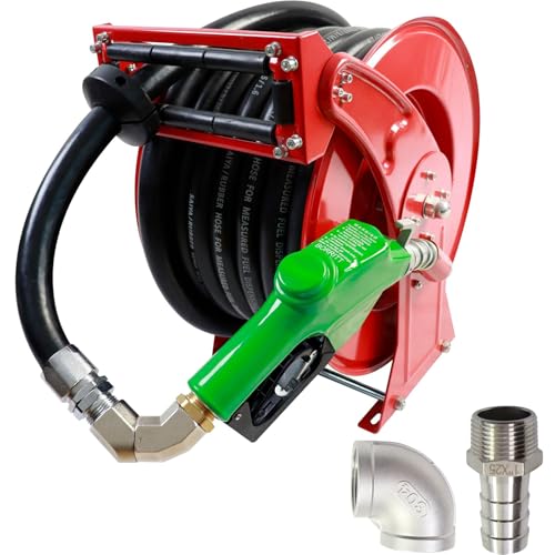 BORRITT 1 Inch Fuel Hose Reel,1