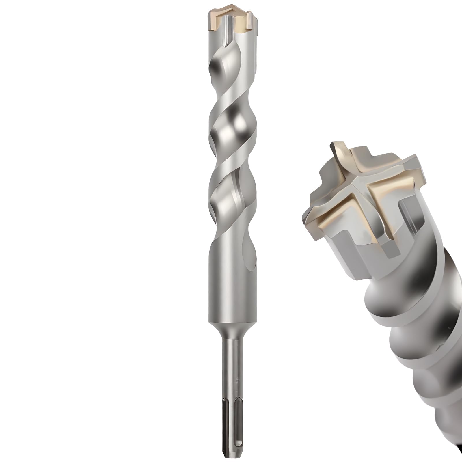 MOXPIFY 25mm Masonry Drill Bit 210mm Long, Hammer SDS Drill Bit for Reinforced Concrete, Brick Walls, SDS Plus Shank (25mm x 210mm) — image 1