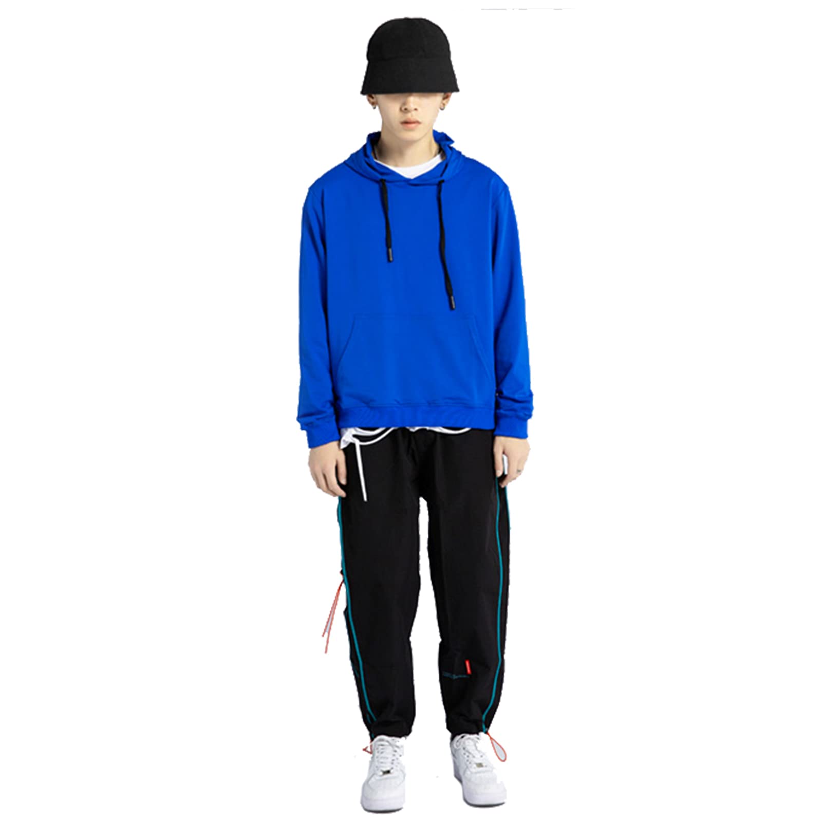amropi Tuta da Ginnastica Uomo con Cappuccio e Pantaloni Sportivi Pullover Felpa Jogging Tute