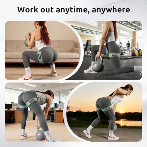 Image of MANUEKLEAR Non-Slip Blood Flow Restriction Bands for Thighs, BFR Booty Bands for Women Glutes Leg, Adjustable Occlusion Thigh Bands for Workout Leg & Hip