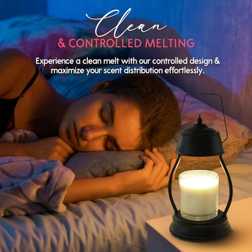 Blissful Bungalow Candle Warmer Lamp with 2/4/8H Timer & 2 Bulbs, Candle Warmer for All Types of Scented Candles, Wax Melts & Oils, Dimmable Candle Lamp with No Flame, Soot or Smoke, 6” x 5.7 - Thumbnail 7