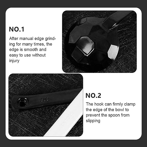 Hemoton I14KNLRWOH3413Q9ETPJOKDI4 Soup Ladle 5Pcs Melamine Ramen Spoons Soup Eating Spoons Long Handle Soup Ladles Asian Soup Spoon thumb #6