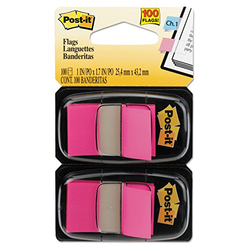 Banderas Post-it mmm680bp2 en dispensador de cinta estándar para organizar documentos