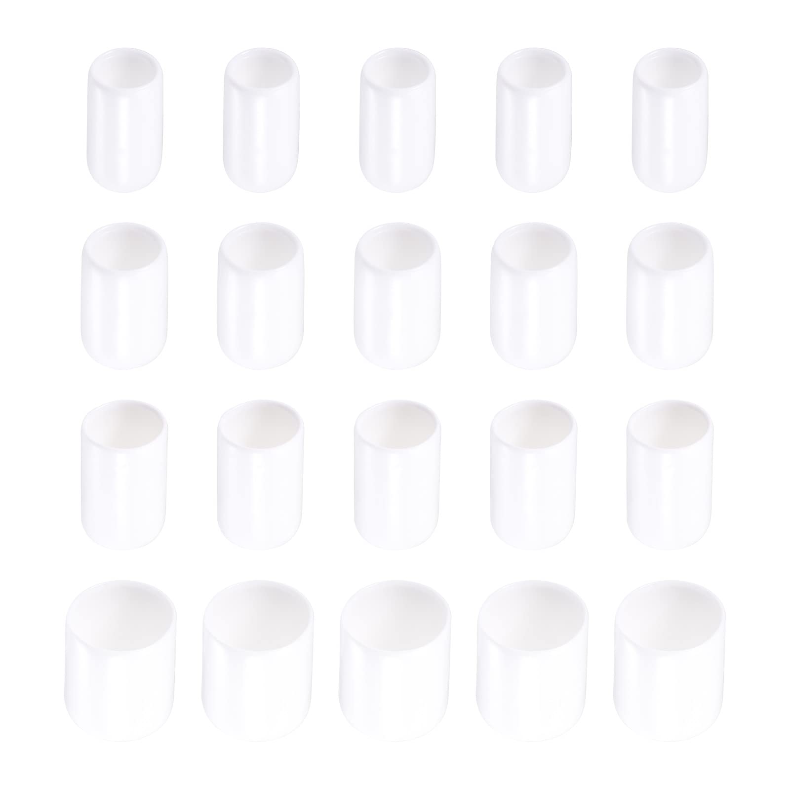 Rebower Screw Thread Protector Cover Vinyl Rubber End Caps, [for Screw, Bolt, Tubing, Metal Rods] - 9/32