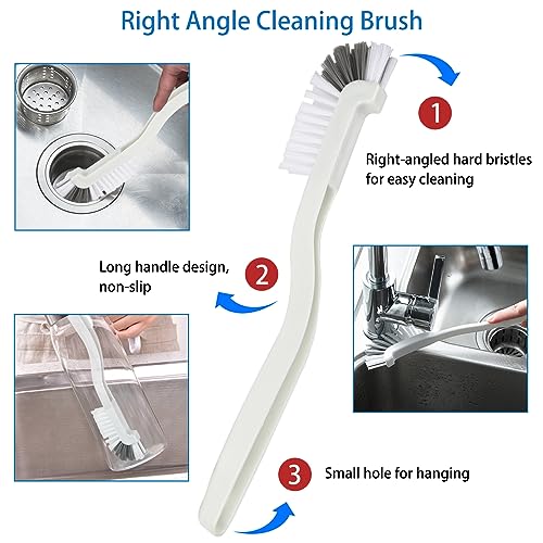 6 Pack Multipurpose Household Cleaning Set, Deep Cleaning Brush Set with Grips - Dish, Scrub, Bottle, Shoe, Groove Gap, Keyboard Brush for Kitchen, Bathroom (B) - Image 4