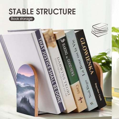 Sujetalibros de madera para libros pesados soporte resistente y decorativo Secret Realm Manor 8