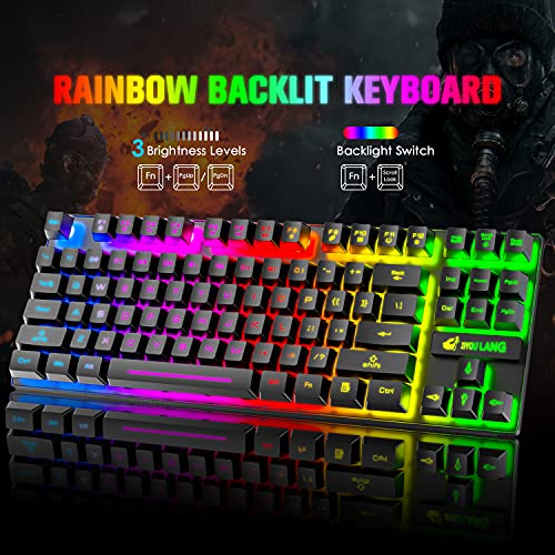 Teclado Wireless Gaming Combo 87 Teclas Inalámbrico miniatura 4