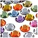 The Crafts Outlet 144pc Loose Flatback Acrylic Rhinestones Round 20mm - Flatback Crystal Clear
