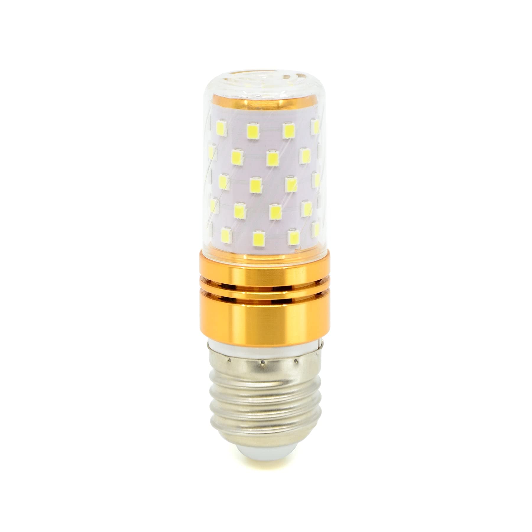 G.w.s Day White 6000K G.w.s® E27 Edison Screw Led Corn Bulb, 12W 1440Lms 360° Beam Angle