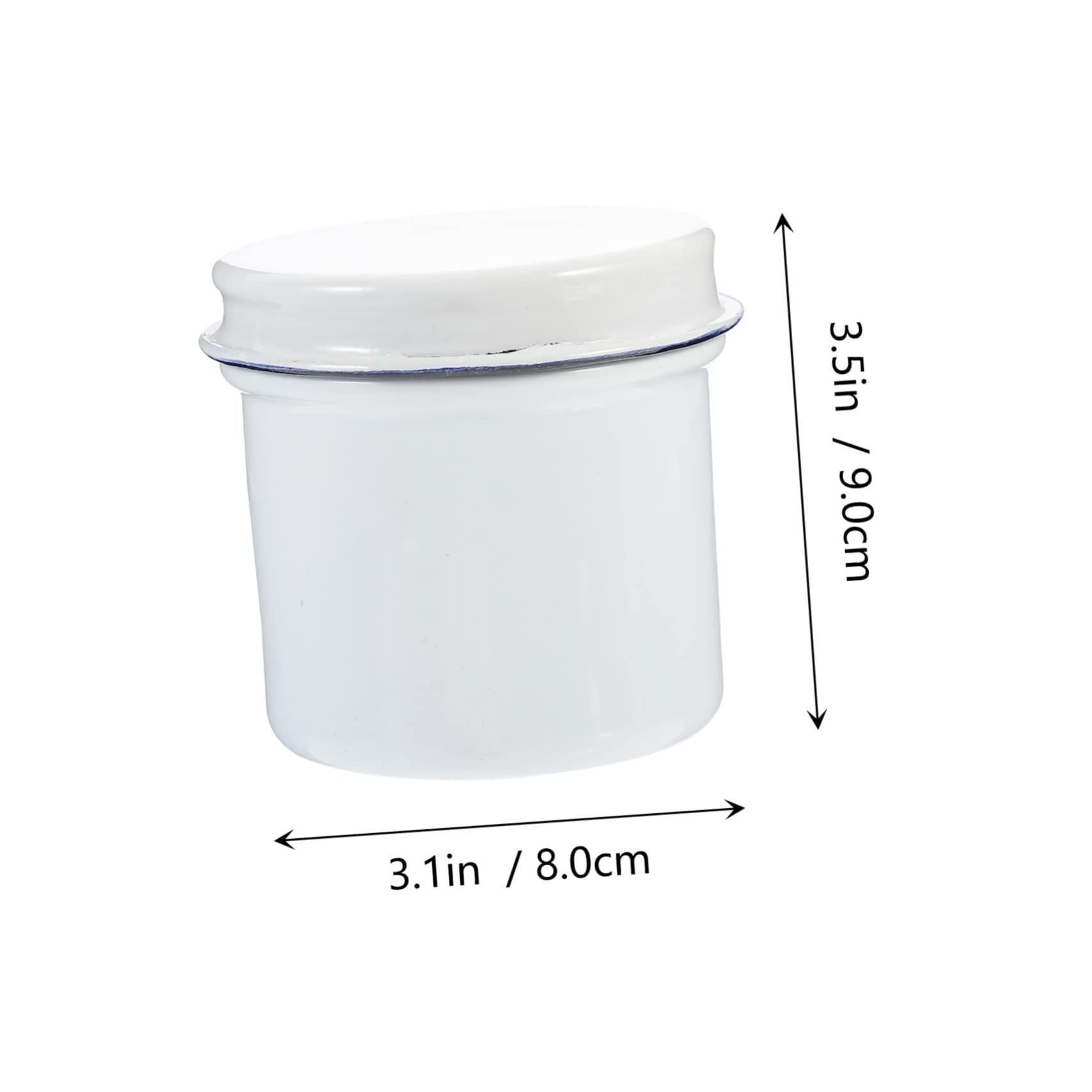 FUNOMOCYA Porcelain Container Jar Holder for J64095 Safe and Clean Storage Box