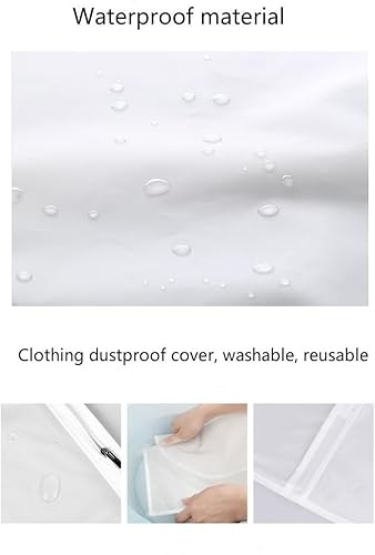 Miniatura 5 de Funda de ropa con cremallera 3D, impermeable, para almacenamiento, armario, traje, perchas, funda para ropa, bolsa para colgar