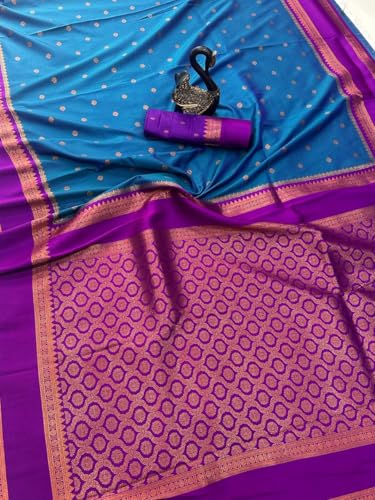 Image of Dharmavaram Pattu Paithani Saree Pure Silk Zari Weaving Floral Border Rich Pallu With Blouse Piece