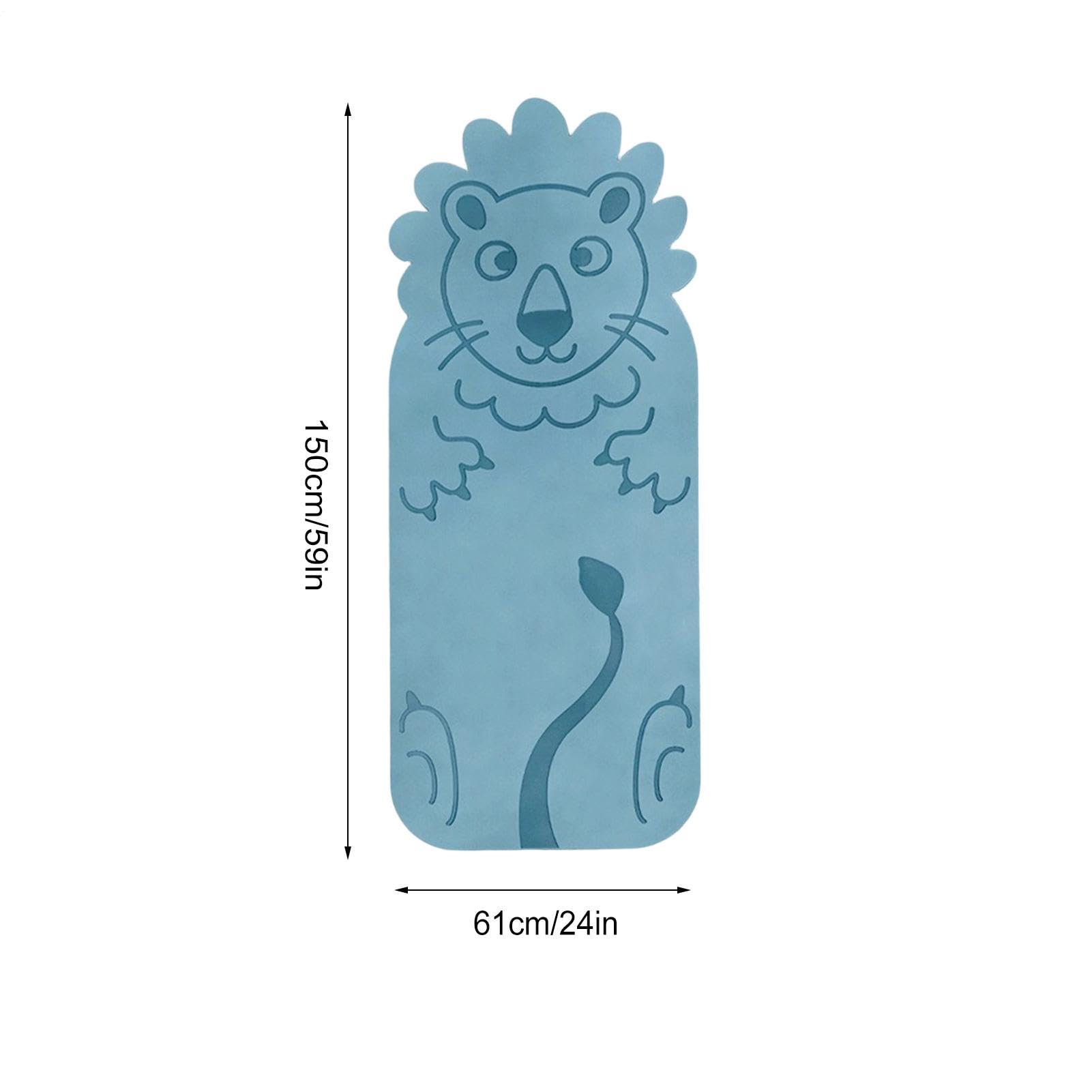 Esterilla de yoga pequeña | Almohadilla de pilates con patrón de animales de dibujos animados | Esterilla de yoga portátil | para el hogar, gimnasio, sala de estar, oficina, dormitorio, apartamento