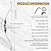 Obert Original Black Hunter Takedown Recurve Bow 60inch with Bamboo Core Limbs Archery Hunting Target Practice