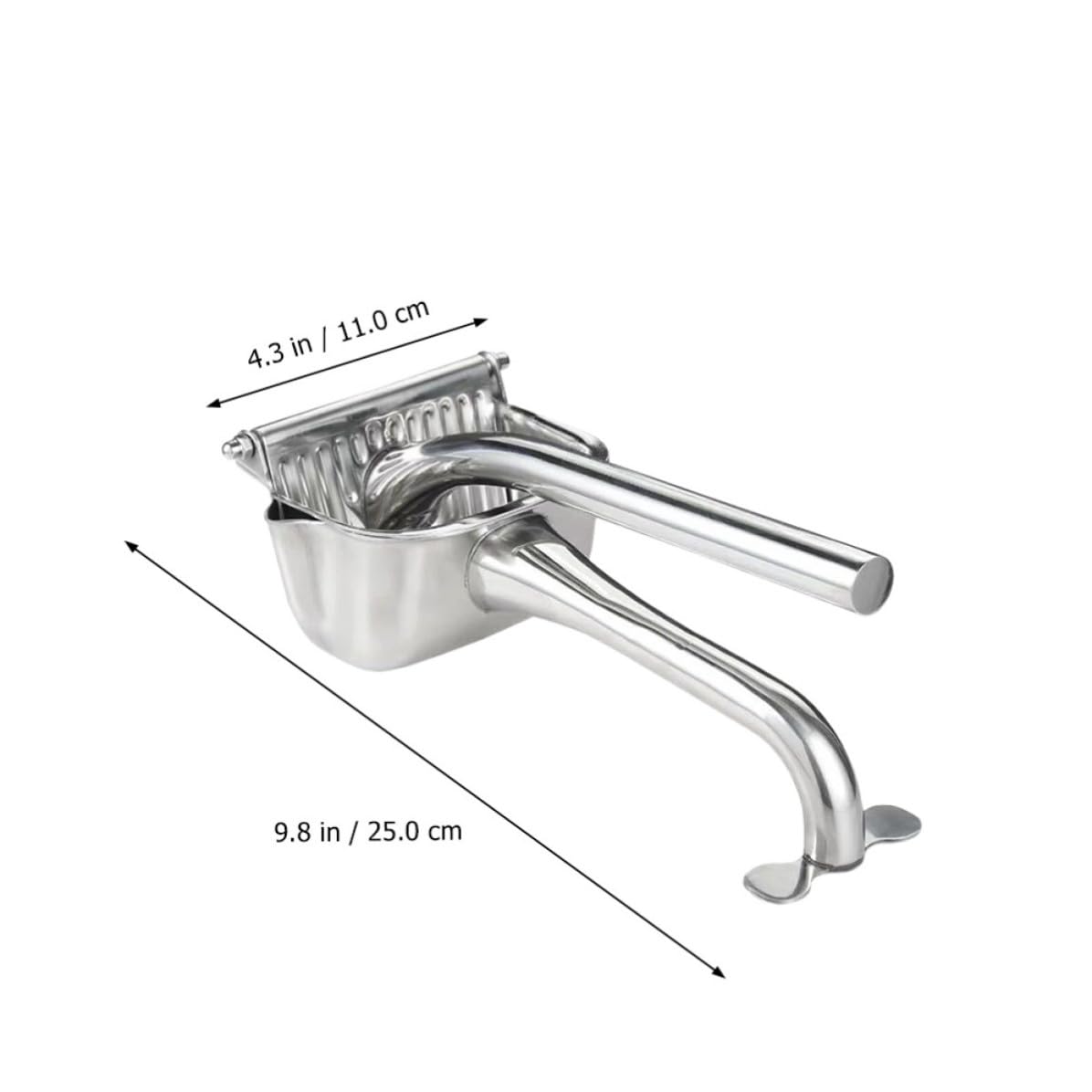 Spremiagrumi Manuale Fruit Juicer in Acciaio Inox Argento, Spremifrutta a Mano Impugnatura Confortevole, per Frutta di Qualità in Cucina e Bar