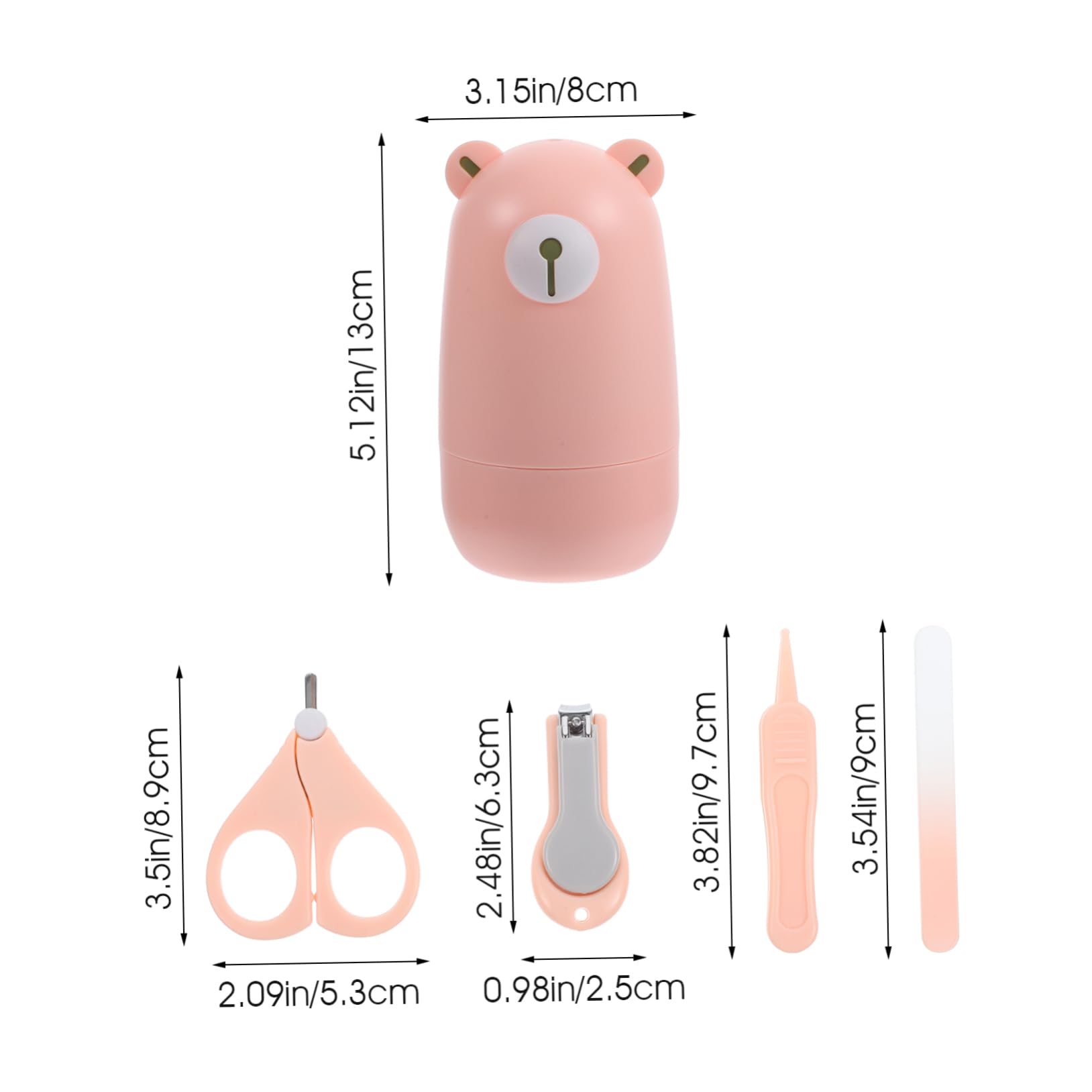 BESTonZON Newborn Baby Nail Trimmer Set Baby Nail Care Kit Baby Grooming Kit Baby Nail Clippers Catcher Baby Scissors Baby Fingernail Scissors Nail Clipper Set