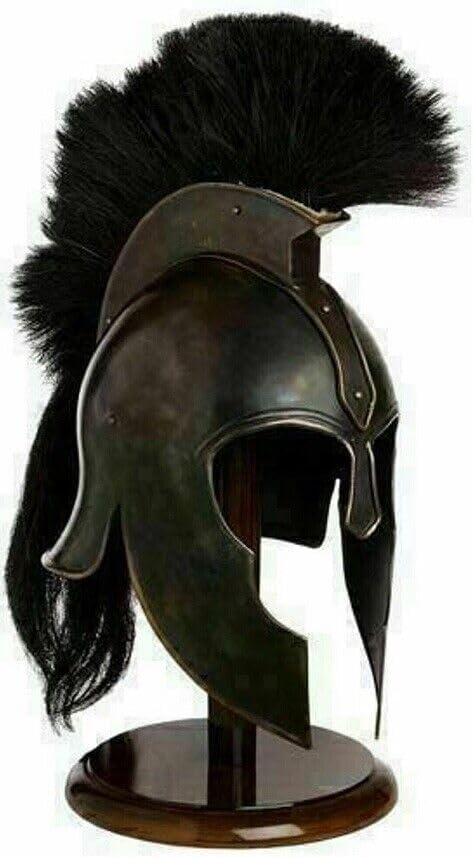 Medieval Troy Achilles Helmet - Leonidas 300 Greek Knights Spartan Historical Wearable Helmet