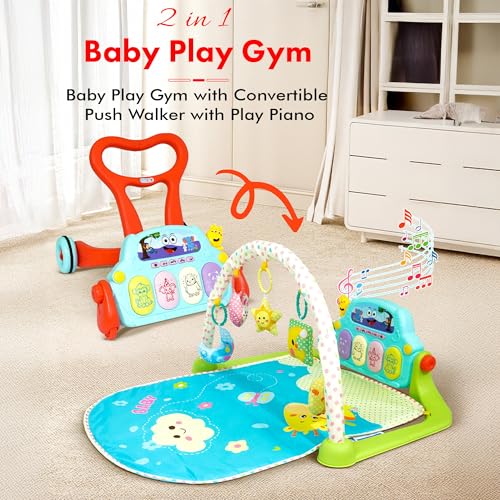 Image of StarAndDaisy Walker for Baby 6-24 Months / 2-in-1 Push /playgym Walker for Infants & Toddlers with Hanging Toys, Lights & Music| Sit-to-Stand Learning Walker for Boys & Girls