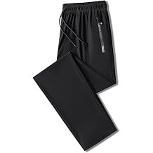 Stretch Active Pants,New Unisex Ultra Stretch Quick Drying Pants with Zippered Pockets,Training Sweatpants Wrinkle-Resistant,Breathable,Silm Fit Color Black2, Size -Large