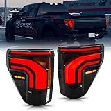 T T-ABC New Taillights Compatible with 2021-2025 Ford F150 Tail Lights F-150 All Models Rear Light 14th Gen Accessories XLT XL STX Lariat Raptor Platinum King Ranch Limited Tremor