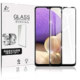 SLUB Galaxy A32 5G フィルム クリア Galaxy A32 5G 強化ガラスフィルム 3D全面保護 Galaxy A32 5G 液晶保護フィルム 画面保護シート 0.3mm超薄 気泡ゼロ/指紋防止/硬度9H/日本製素材旭硝子製(ブラック)