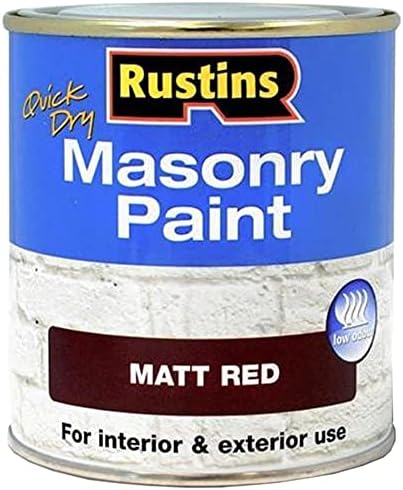 RUSTINS Masonry Paint Matt White 500ml