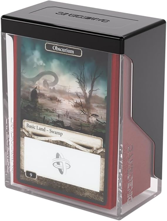 Gamegenic Bastion 50+ XL Deck Box - Compact, Secure, and Perfectly Organized for Your Trading Cards! Safely Protects 50+ Double-Sleeved Cards, White Color, Made