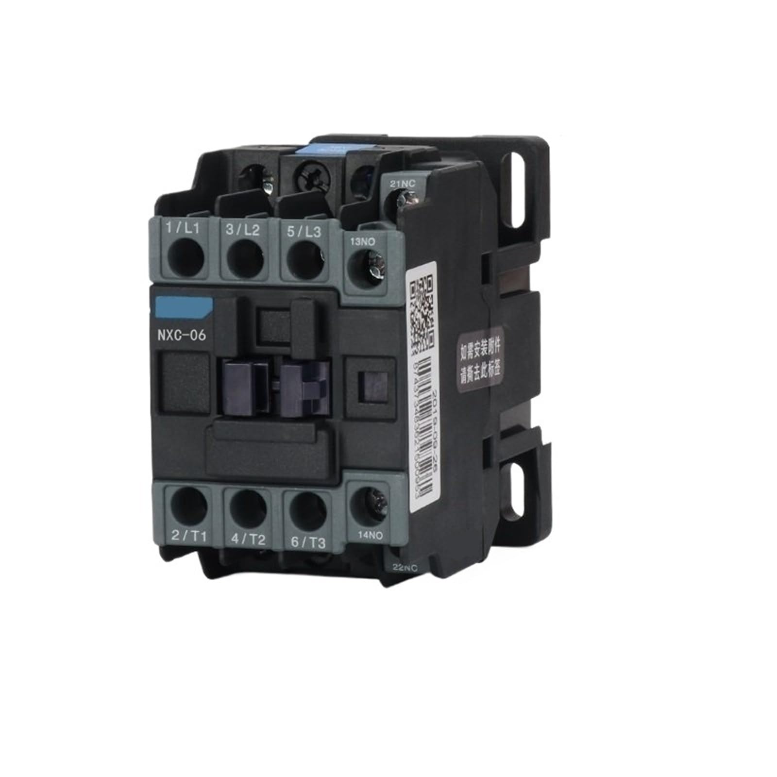 NXC-06 Contactor 6A 1NO+1NC AC 24V 36V 48V 110V 127V 220V 380V 415V 1Pcs(AC 24V)