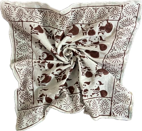 Christmas bandana for women, men, pet dog,organic Cotton Bandana Moselle Bandana Scarf, Paisley Design Scarf Vibrant Color, High-Quality Winter Scarf, Unique Design Geometric Scarf, Hand Printed, Hiking Gift, Bandanas for Women, best Christmas gift ever