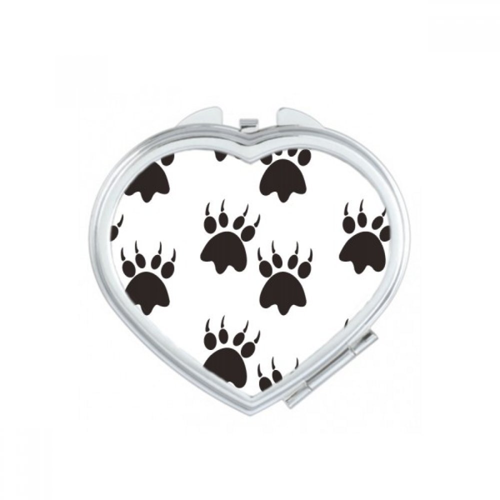 Miroir de poche animal mignon compact avec double grossissement pour retouches