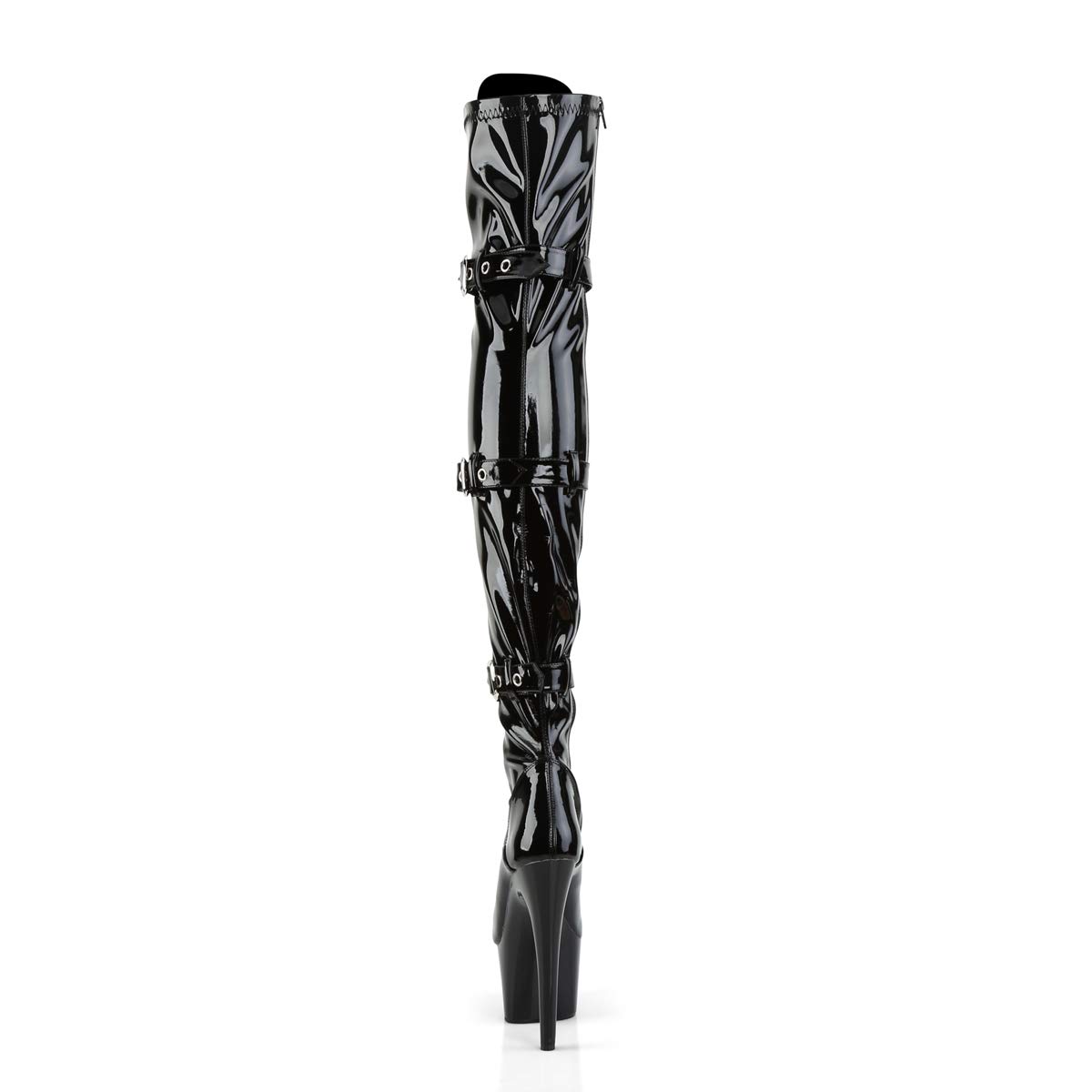 Pleaser ADORE-3028 Blk Str Pat/Blk UK 4 (EU 37)