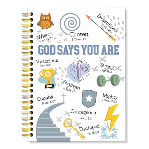 Journal biblique amusant "God Says You are" pour fortifier la foi chrétienne avec joie