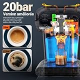 FIMEI Machine à Café, Cafetière, Machine Expresso avec...