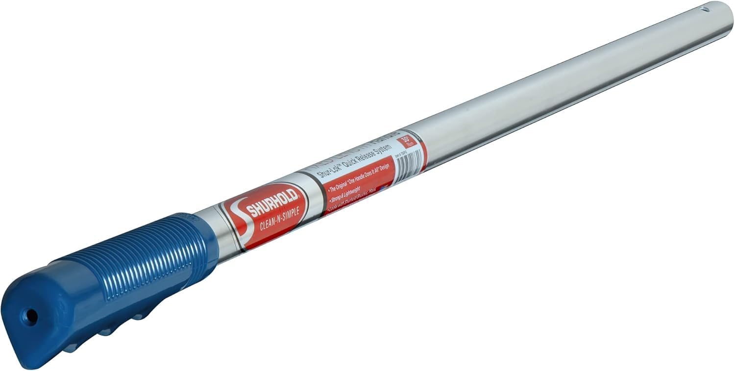 Shurhold 730FG 30" Fixed Length Handle with Finger Grips,SILVER