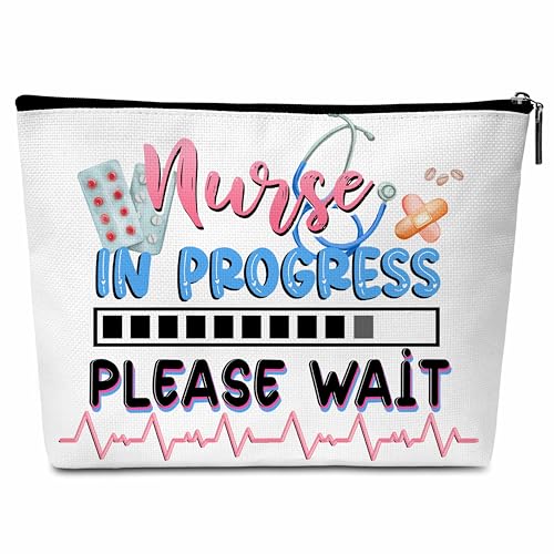 Beshoul Nurse Makeup Bag for Women, Nurse Pouch for Nursing Students Work