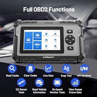 2026 NEW TOPDON AD500 OBD2 Scanner, Oil/SAS/Throttle/TPMS/BMS/EPB Reset, Engine/ABS/SRS/Transmission Diagnostic Scan Tool, AutoVIN, Car Check Engine Code Reader with Battery Test, Lifetime Free Update