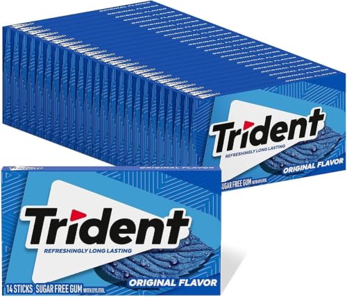 Image of Trident Original Sugar-Free Gum, 14 Count (Pack of 288)