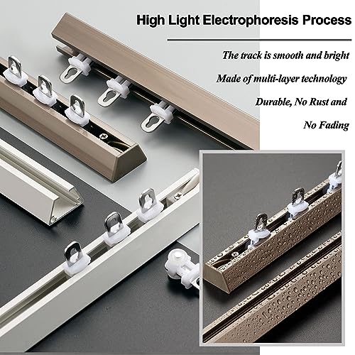 Riel de techo industrial elegante con acabado de alta resistencia de 1.6 m 5