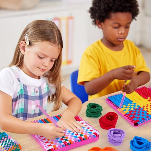 image for PREBOX Weaving Loom Kit Toys for Kids and Adults, Potholder Loops Craf