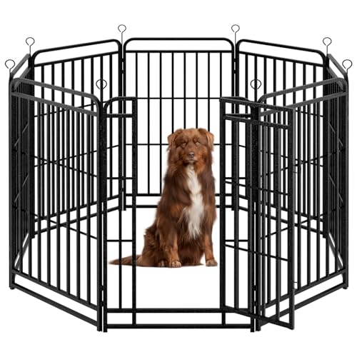 Image of Kfvigoho Heavy Duty Dog Playpen 8 Steel Panels 47 inch Height