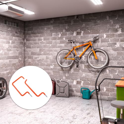 Crochets vélo robustes garage x4 avec support mural universel - 3