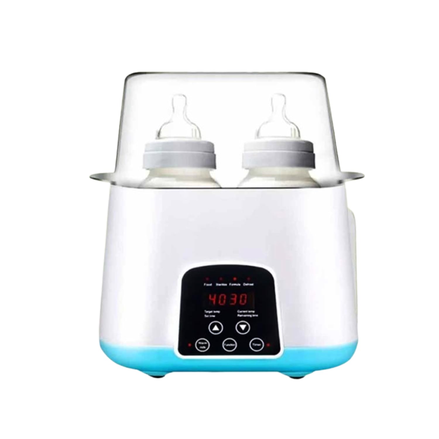 Calentador de biberones para niños, doble esterilizador con pantalla táctil y control remoto, multifuncional para calentar y descongelar, gran capacidad