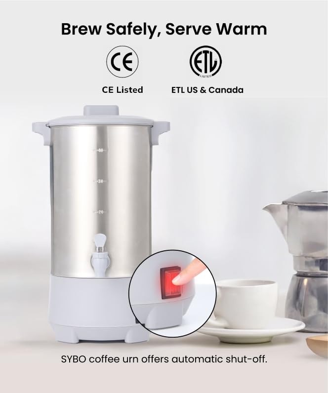 SYBO 45 Cup Stainless Steel Urn
