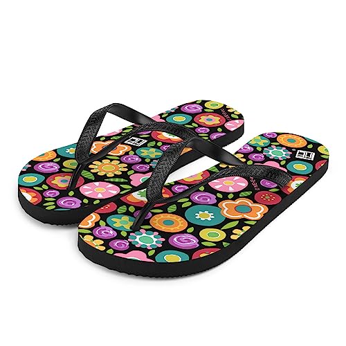 Mary Engelbreit Rainbow Floral Flip-Flops2