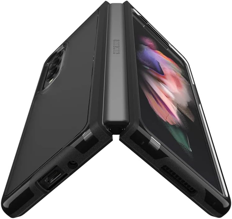 OtterBox Symmetry Series Case for Samsung Galaxy Z Fold3 5G (ONLY, NOT Flip3) Non-Retail Packaging - Black/Clear