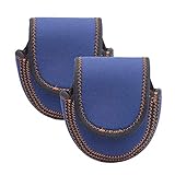 Maxcatch Fly Fishing Reel Bag Sheepskin-Lined Elastic Fly Reel Cover/Case (2PCS)