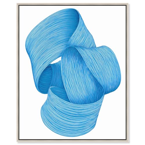 Azure Loop I �L�����o�X�v�����g ���_���u���[�f�R �A�[�g�����f�B�A�V���o�[�t���[���A24 x 30