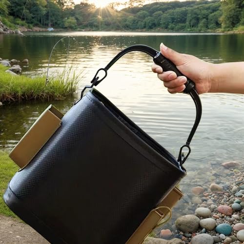 Seau à poissons résistant sac imperméable de pêche et leurres avec double zip - 4
