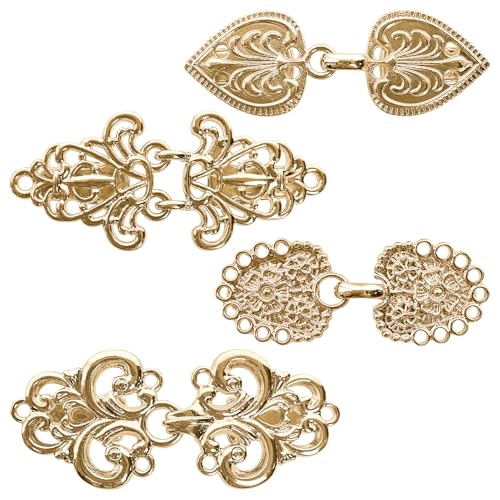 Image of 4PCS Vintage Dress Clips Cinch Shirt Clips Shawl Clips Shawl Clips for Woman and Girls