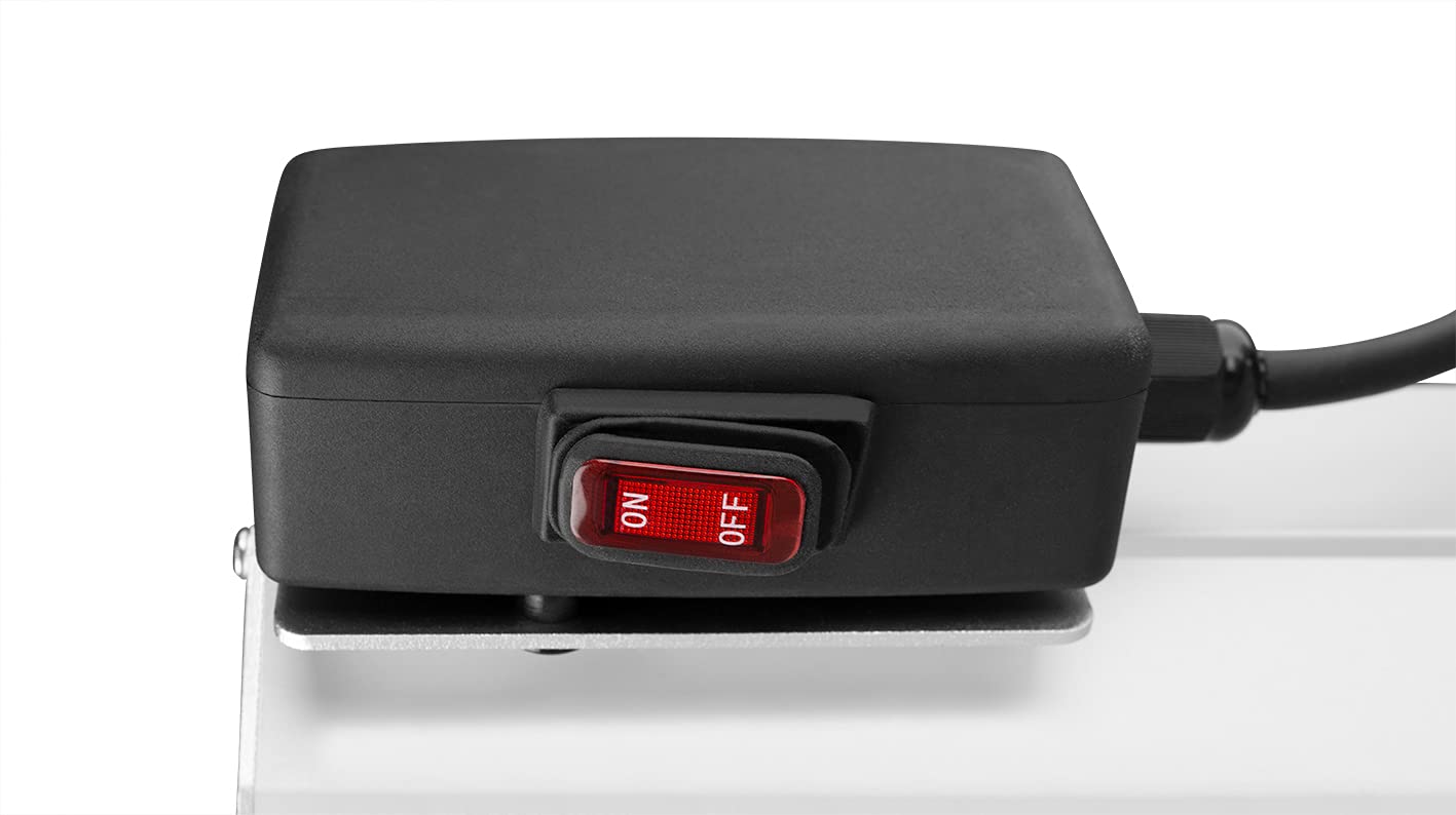 Orbegozo PHF 45 - Riscaldatore a infrarossi per interni ed esterni, IP-55, raggio 3 metri, inclinazione regolabile, cavo 2 metri, 2000W